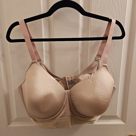 Bali Bra 42D Beige Gold Minimizer  Smooth Underwire Plus Size Unworn 3 Hooks - Picture 1 of 3